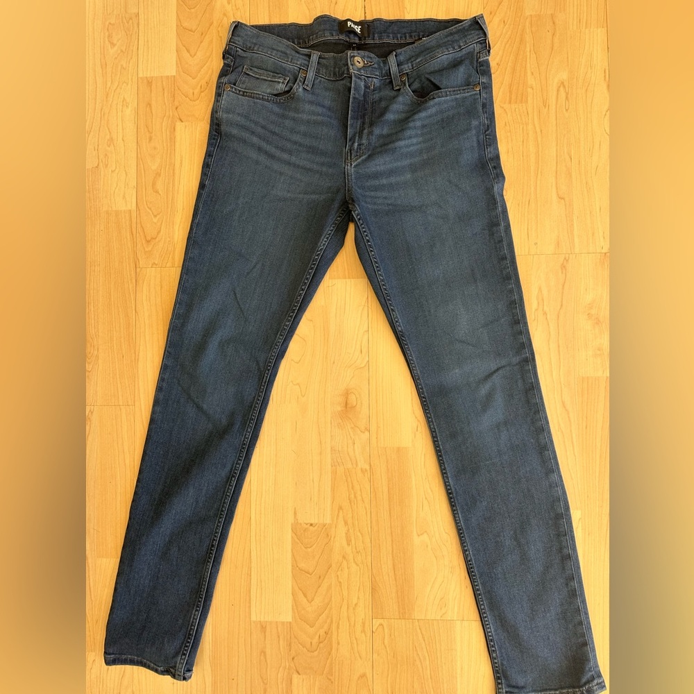 PAIGE Croft Dark Wash Skinny Jeans Stretch Premium Denim - Picture 3 of 8